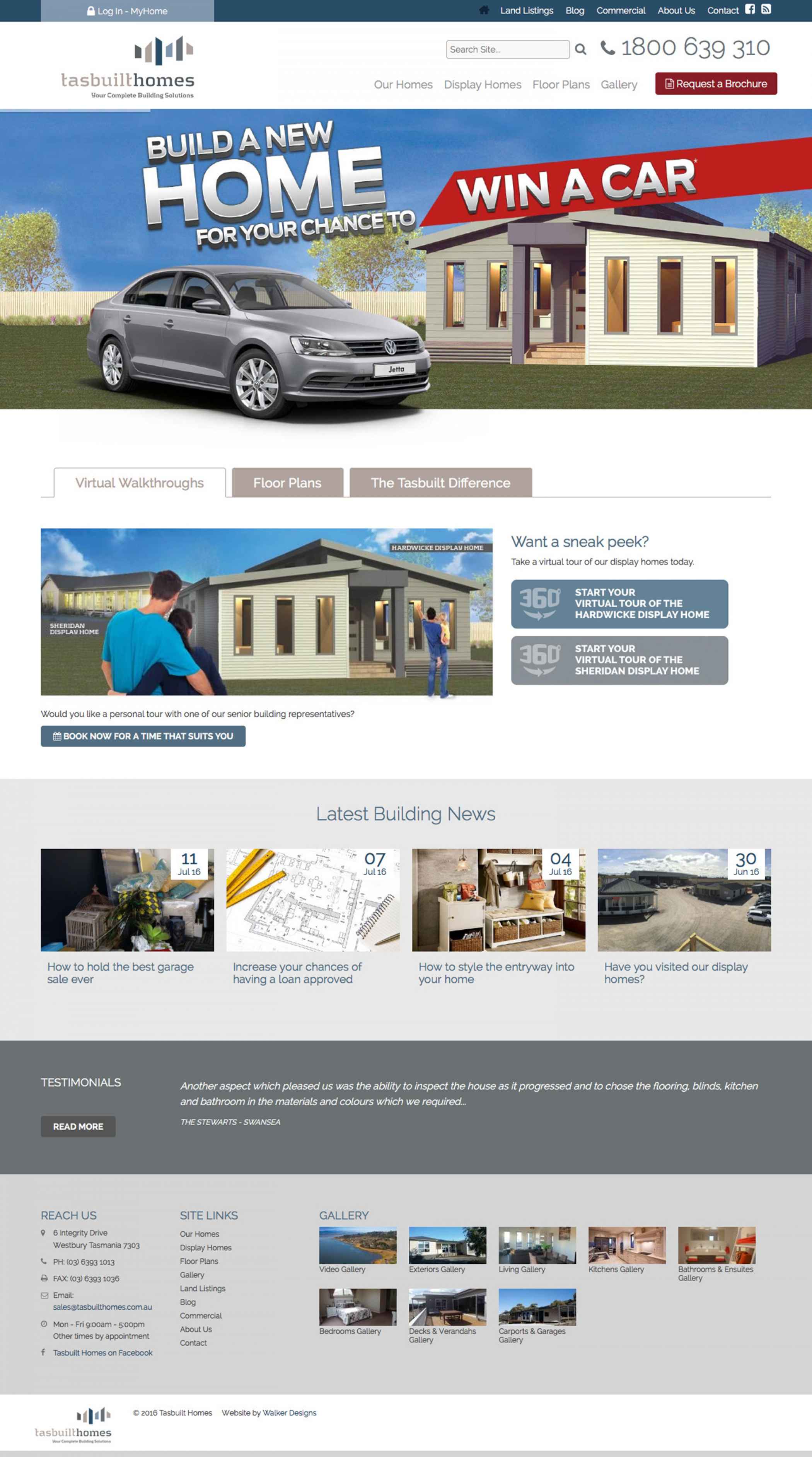 Tasbuilt Homes Website