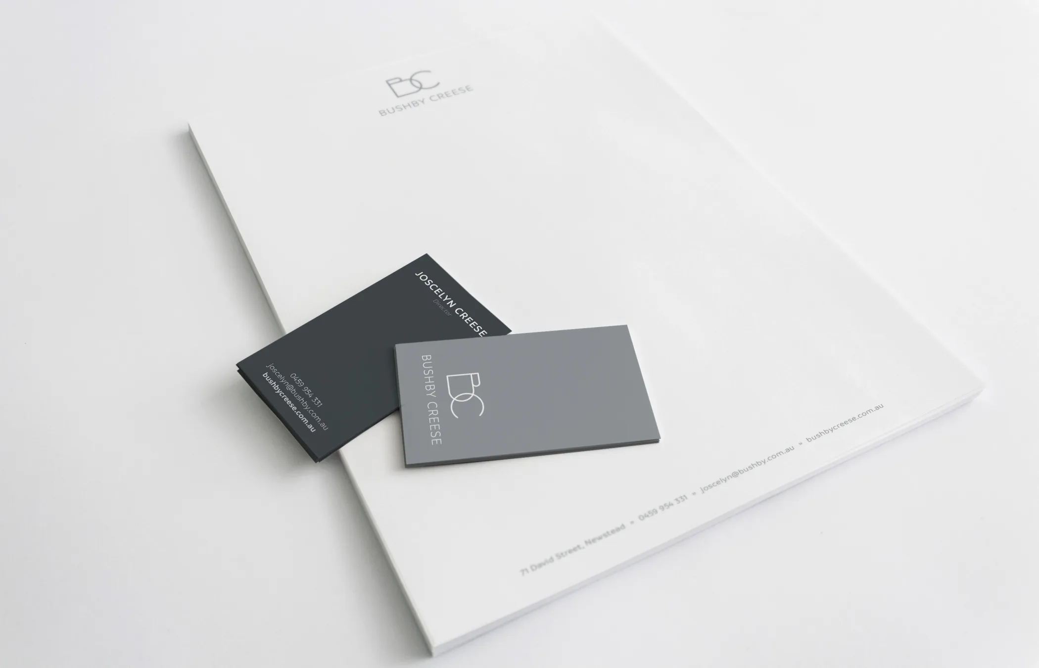 Letterhead and business cards mockup2